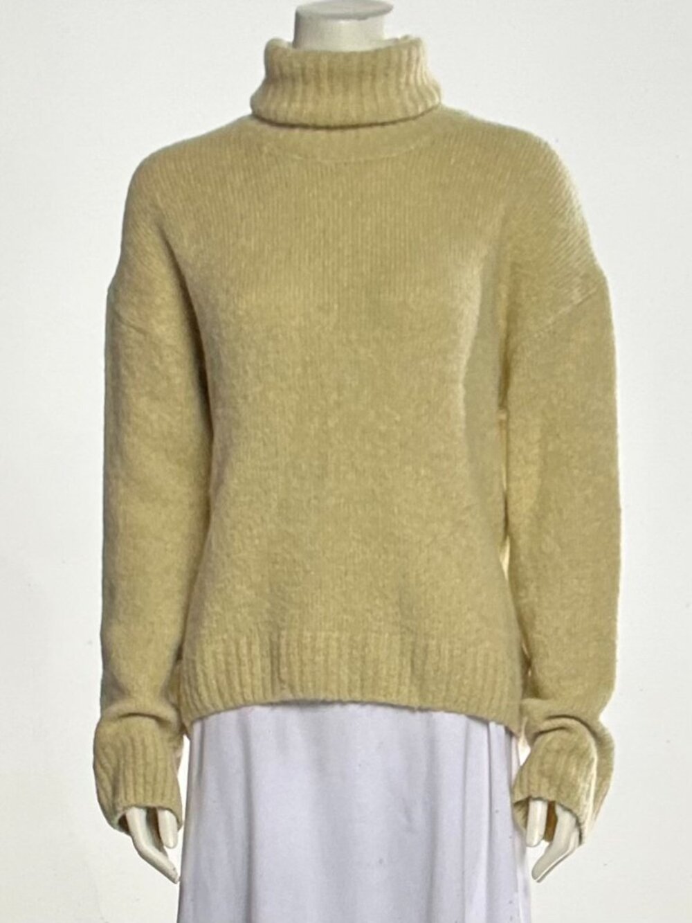 Anine Bing Alpaca Turtleneck Sweater Size S in Neutral Color
